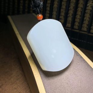 Jin Yutang Hetian Jade Sheep Fat Jade Ping An No-incident Brand Jade Fine Quality, Whiteness, Good Quality and Super Good Material Thick and Solid