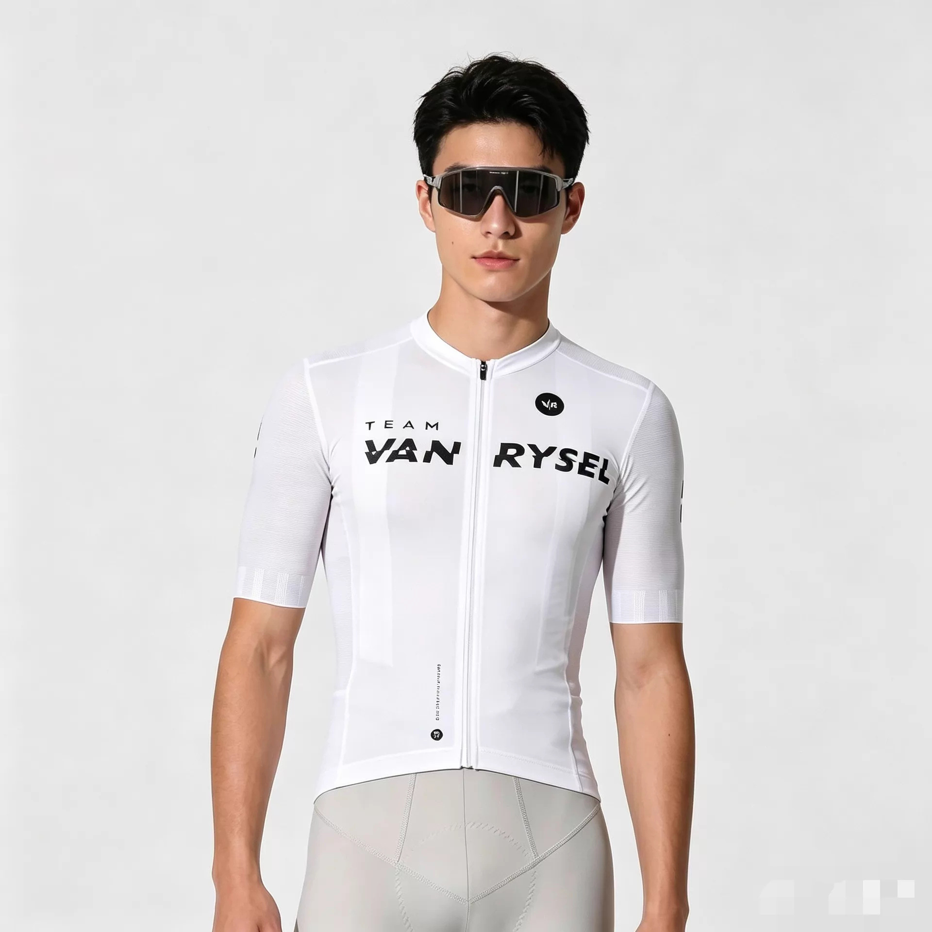 Pure White Summer 26 New Model Long and Short Sleeve Road Bike Thin Cycling Jersey, Sun-Protective, Windproof, Breathable, Sweat-Wicking Top