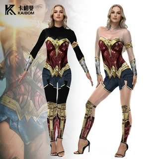 2025欧美亚马逊正义联盟cosplay神奇女侠连体服舞台演出服现货