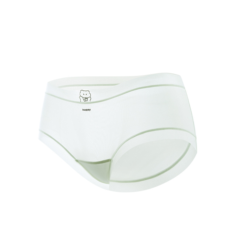 Seda de hielo sin costuras, talla grande, niña 200 kg, entrepierna delgada, entrepierna larga, entrepierna de algodón transpirable, entrepierna antibacteriana, calzoncillos para mujer
