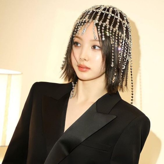 Nueva moda rhinestone pelo cadena femenina personalidad europea y americana exagerada malla borla multi-capa pelo accesorios tocado