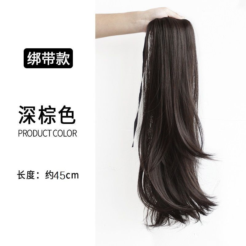 Tape Micro-Roll Ponytail -45cm-Dark Brown