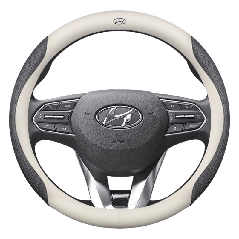 Adecuado para Hyundai langdong shengda yuedong Tucson famosa Turena cubierta del volante de fibra de carbono cubierta de la manija del coche transfronteriza