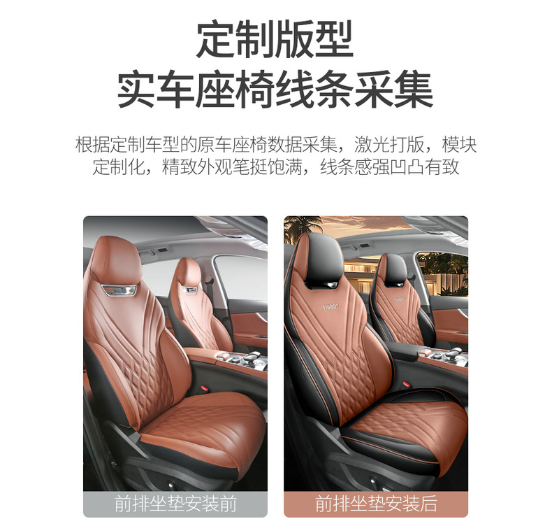 26 models of special seat covers for Tiggo 7PLUS, full coverage, suitable for all seasons, perforated breathable leather seat covers