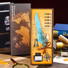 Retro writing brush, gift box, seal, set, European style