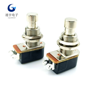 Button guitar switch PBS-24B-4 two-foot reset electric guitar effector foot switch OFF-ON