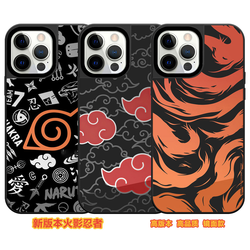 C+ Collaboration Naruto-Themed Phone Case for iPhone 17Pm/16/15/14, Shockproof Mirror Surface, Popular Online