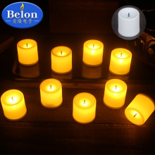 跨境小茶蜡批发LED电子蜡烛灯圆形小夜灯婚庆生日圣诞布置氛围灯
