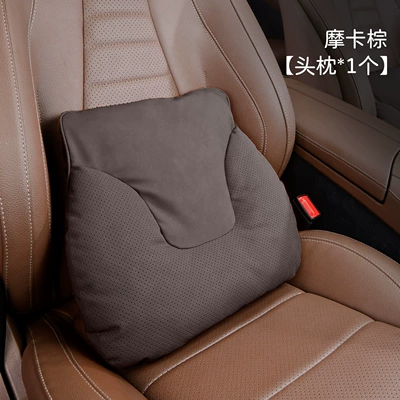 use, driver's seat cushion and neck – Headrest - cowhorn-style-mocha-brown-1-waist-cushion
