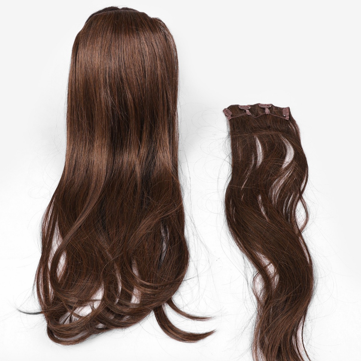 Peruca larga rizada europea y americana para mujeres Qi Liuhai ondulado fibra química cabello completo peluca