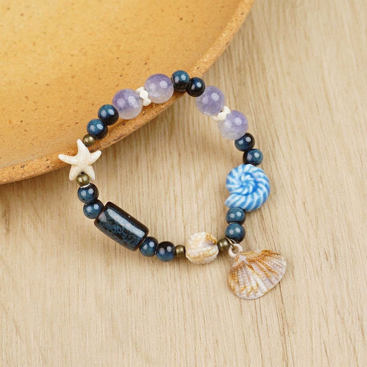 Jingdezhen pulsera de cerámica de verano mujer alta sensación galletas serie de gatos nicho diseño universal pulsera alta sensación