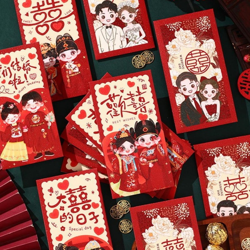创意结婚卡通红包千元百元个性西式中式利是封包喜庆婚庆用品|undefined