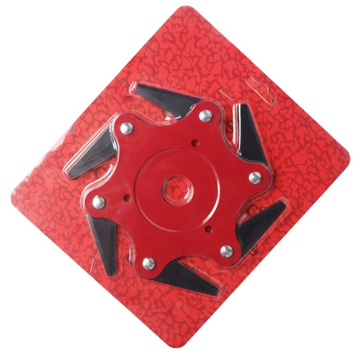 Lawn Mower Blade Head, Six-Blade Weed Trimmer Head, Brush Cutter Garden Accessories, Grass Trimmer (Otbiçən başlıqları) - six-leaf-knife-bubble-shell-red-card-pack