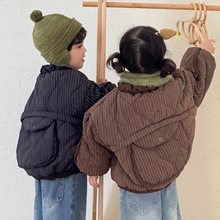 儿童棉衣加绒厚女童冬装面包服男童棉服2026新款冬季宝宝夹棉外套