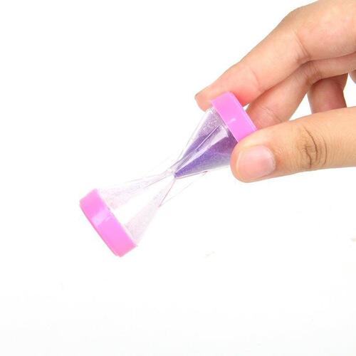 Cross-border children's desktop ornaments creative anti-fall timer gift time hourglass color hour quicksand bottle wholesale