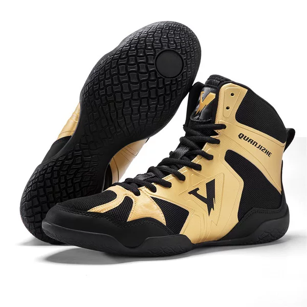 2026 Cross-Border Amazon 48 Large Size Men's Boxing Wrestling Fighting Squat Shoes Non-Slip Sanda Training Fighting Men's Shoes
