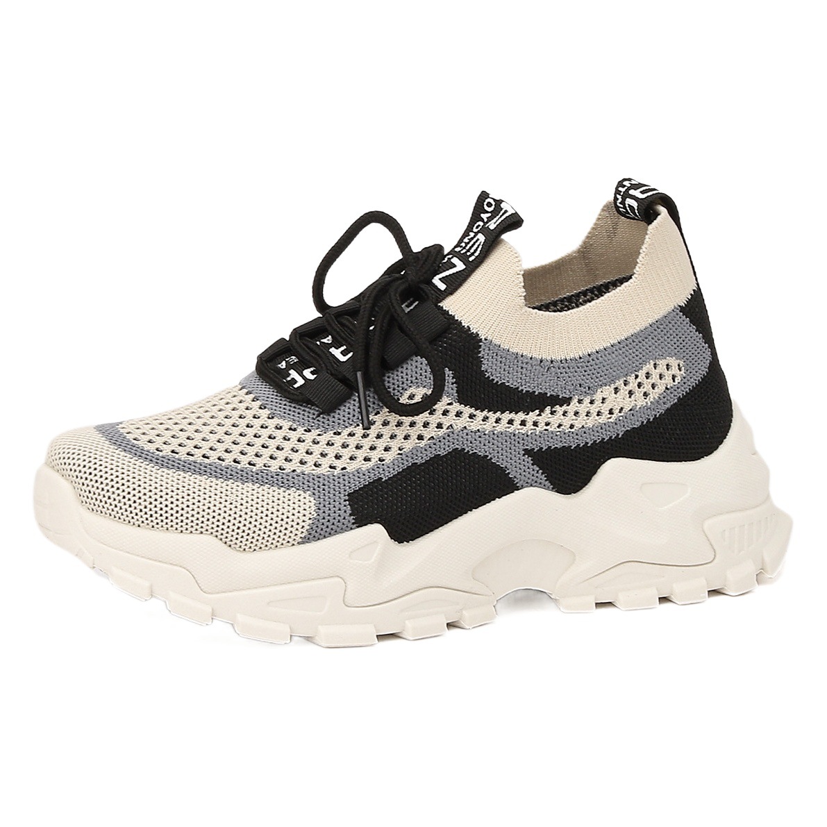 Populares zapatos de papá para las mujeres, aumento de la altura 2023 primavera nuevo todo-partido pequeño alto grueso fondo frito calle zapatilla de deporte de las mujeres