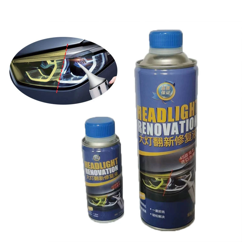 Ремонт головки фары автомобиля ремонт жидкости Обновление распыления жидкости Агент Покрытие голубым льдом жидкий инструмент железная бутылка Новинка
