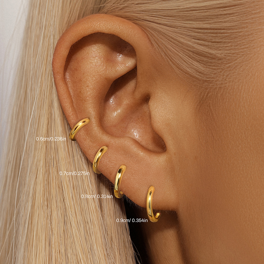 1g Weight Zircon Inlay Material Ear Studs Classification Ear Cartilage Rings & Studs Piercing Type 1 Piece Quantity Daily Occasion 925 Sterling Silver Material Geometric Pattern All Seasons Season Unisex Gender Simple Style Style 1 Piece Ear Cartilage Rings & Studs Simple Style Geometric 925 Sterling Silver Zircon Ear Cartilage Rings & Studs 8