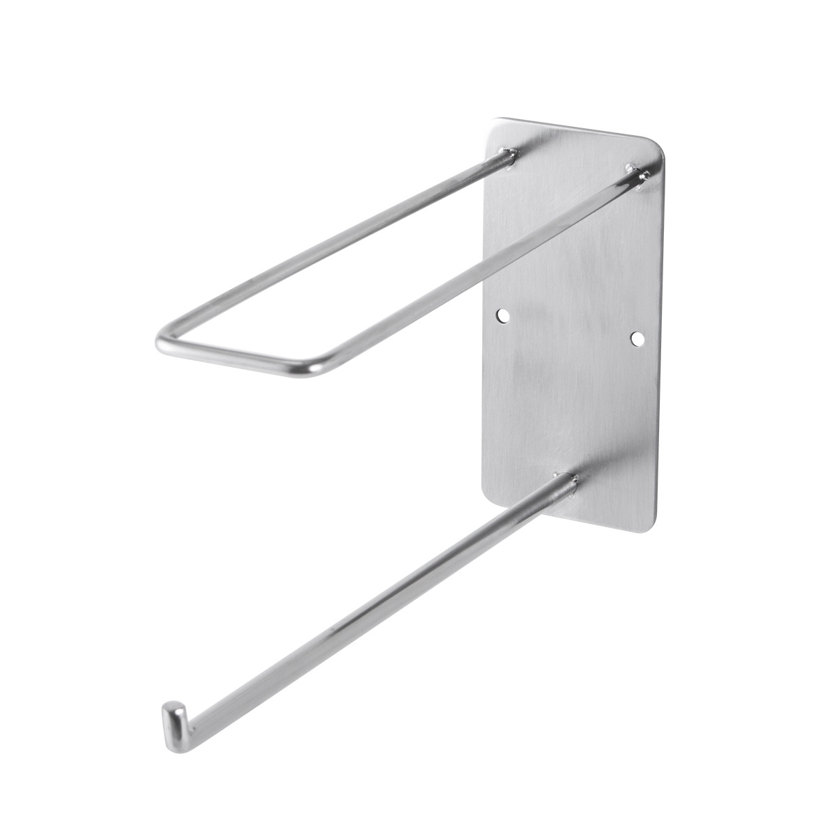 Percha sin costuras de acero inoxidable clip de ropa rack de almacenamiento de pared sin perforar gancho de pared de alta carga Barra de almacenamiento alargada