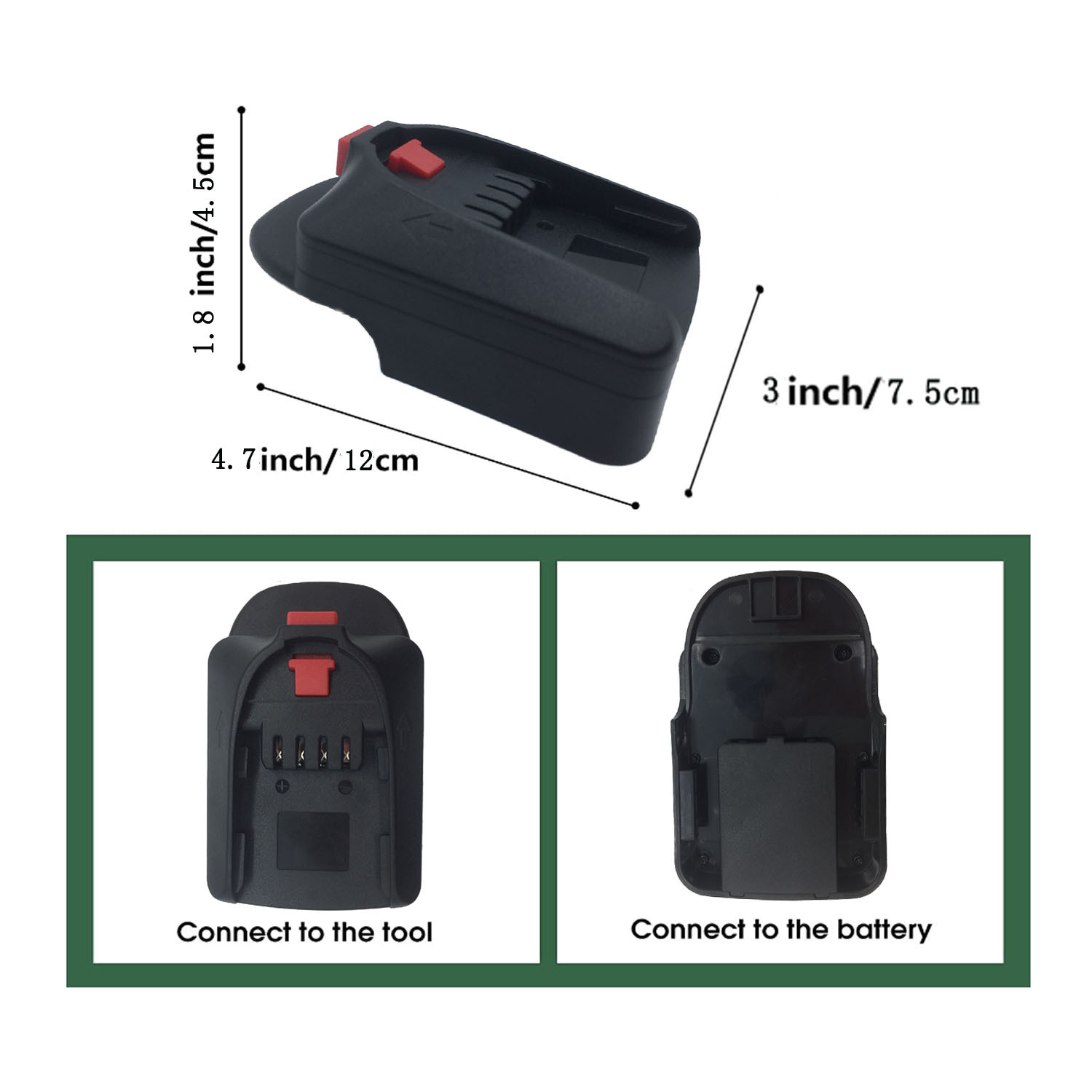 适用于里.奇*AEG18V锂电池适配器用于博*世 PBA 18V C款电动工具