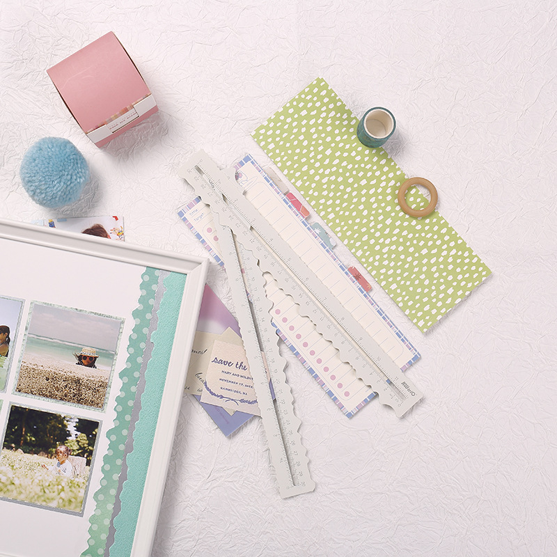 Disponible con excelentes reglas metálicas hechas a mano DIY reglas de encaje de comercio exterior reglas de rasgo de borde reglas de cuentas de mano reglas de decoración heterogéneas