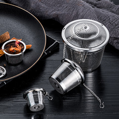 Cross-border 304 stainless steel seasoning ball bucket-shaped flavor treasure bag soup meat tea filter ball