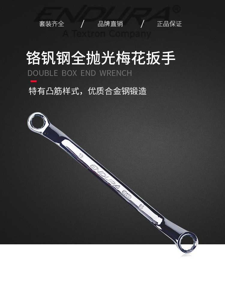总代理批发力易得铬钒钢全抛光梅花扳手E2433 E2435 E2441 E2442