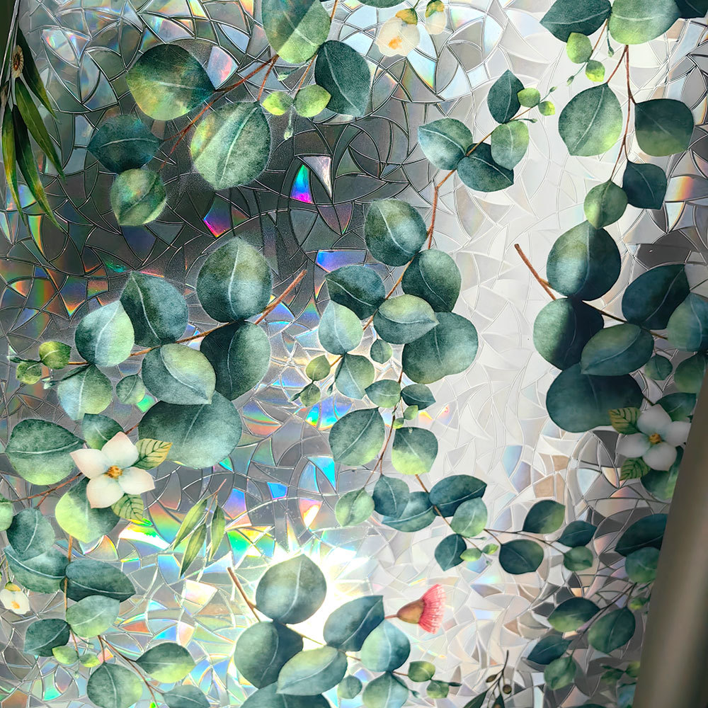 140g Weight Glass paster Home Textiles & Decor Type PVC Material Leaf Pattern Casual, Pastoral Style Casual Pastoral Leaf PVC Glass Paster Wall Art 38