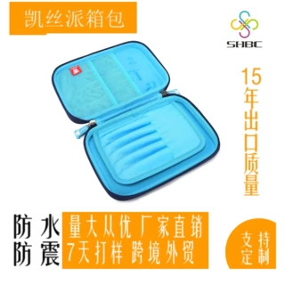 工厂订制数码印刷eva笔记盒内衬多功能铅笔夹pvc面料礼品笔箱