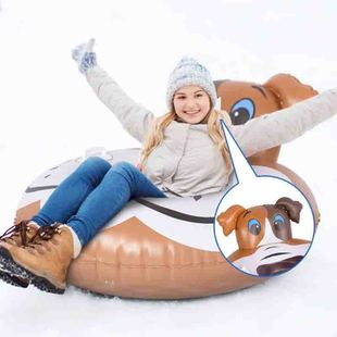 Cross-border PVC inflatable pet dog ski ring animal-shaped ski ring children's inflatable ski ring snow pry supplies