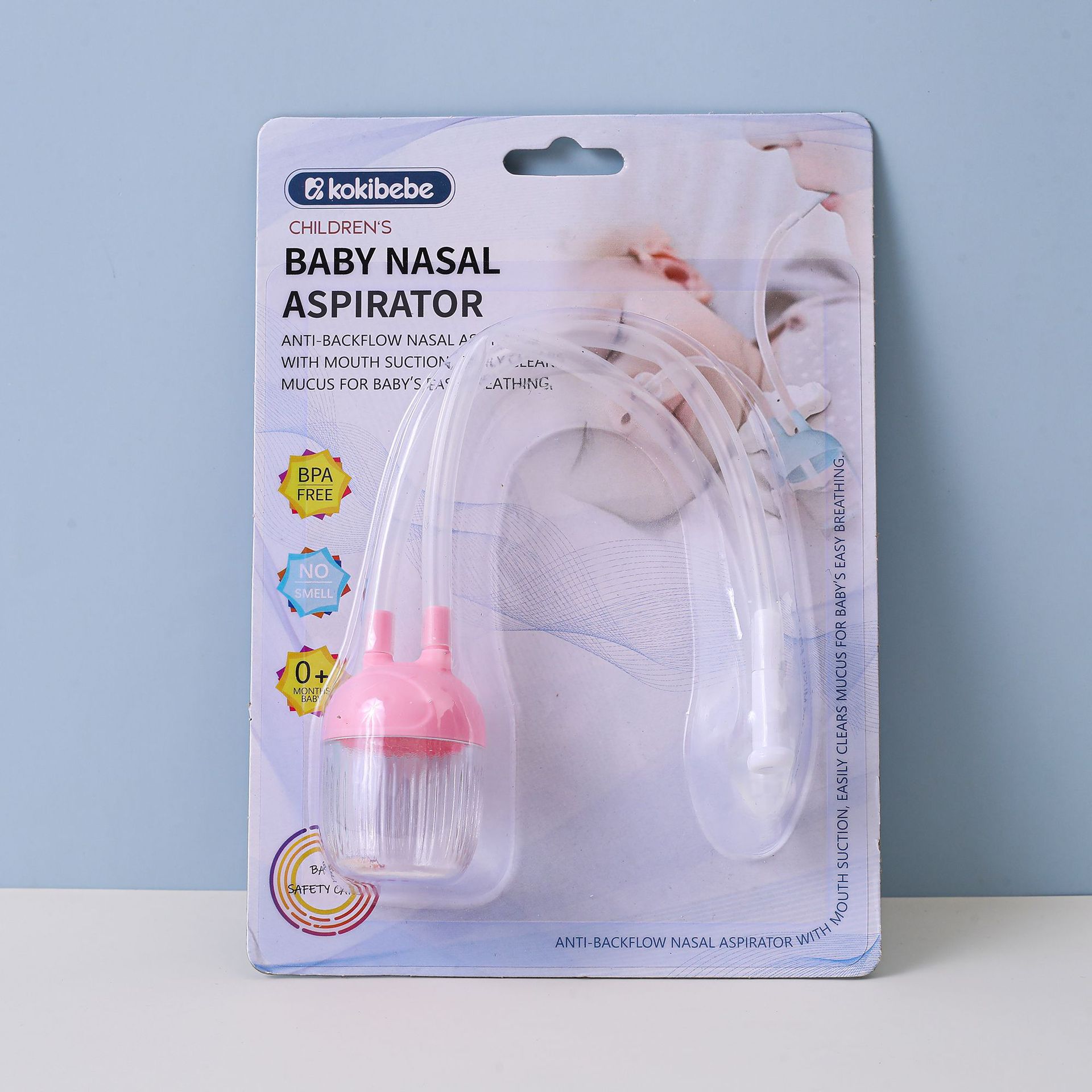 Aspirador Nasal Bucal para Bebé de Plástico, Anti-reflujo, Tipo Catéter, para Bebés