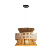 日式侘寂风麻绳吊灯禅意茶室民宿复古工业风餐厅卧室中古风饭店灯