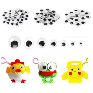 AliExpress children's handmade materials animal eye accessories diy toy eyes with adhesive backing activities black and white eyes