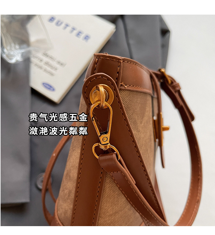 2024 New Korean-style trendy single-shoulder bag, niche design, underarm bag, fashionable and casual bucket bag, crossbody women's bag undefined