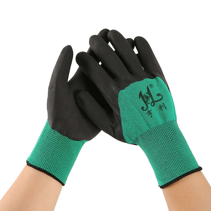 Latex Foam King Work Safety Gloves, Durable Work Rubber, Thickened, Anti-Slip, Labor Protection, Waterproof Rubber Men