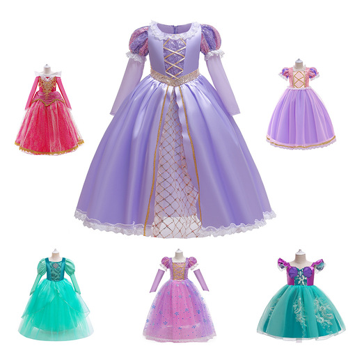 New Halloween Children's Fashion Dress Sophia Princess Skirt Children's Dress Dress-up Costume for Overseas Trade