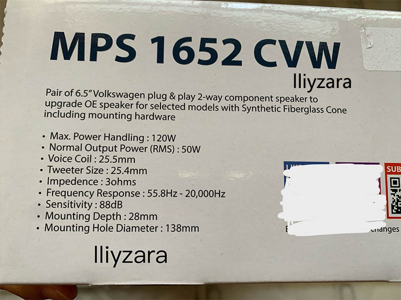 Germany Sapphire MPS 1802 CVW Volkswagen special 8-inch two-way set speaker modified Audio