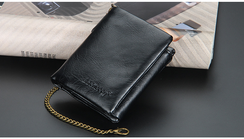 Small Wallet Bags Type Daily Occasion Men's Geometric Buckle Wallets