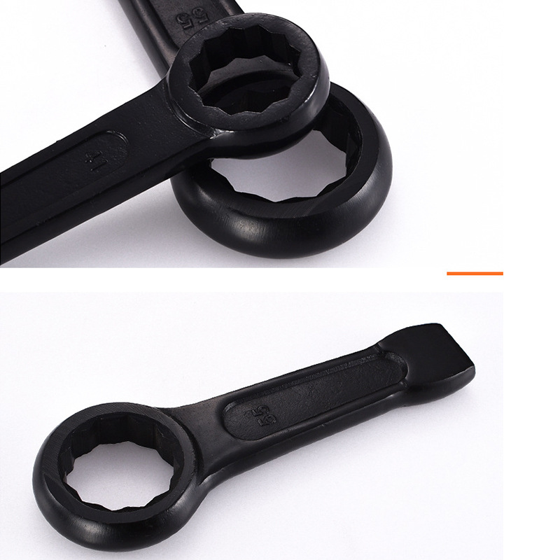 Manufacturer of fine steel forged heavy-duty percussion wrench, thickened heat-treated single-head heavy-duty plum blossom percussion wrench