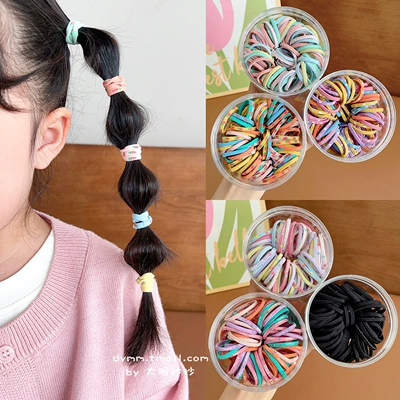 Saç üçün rezinlər: Elasticity Girls Tie Their Hair Without Hurting