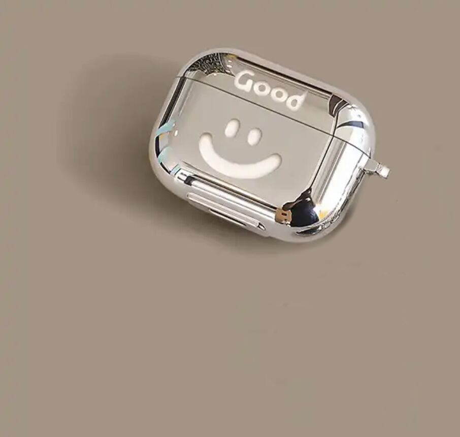 Чехол для AirPods с электрогальническим покрытием и подвеской