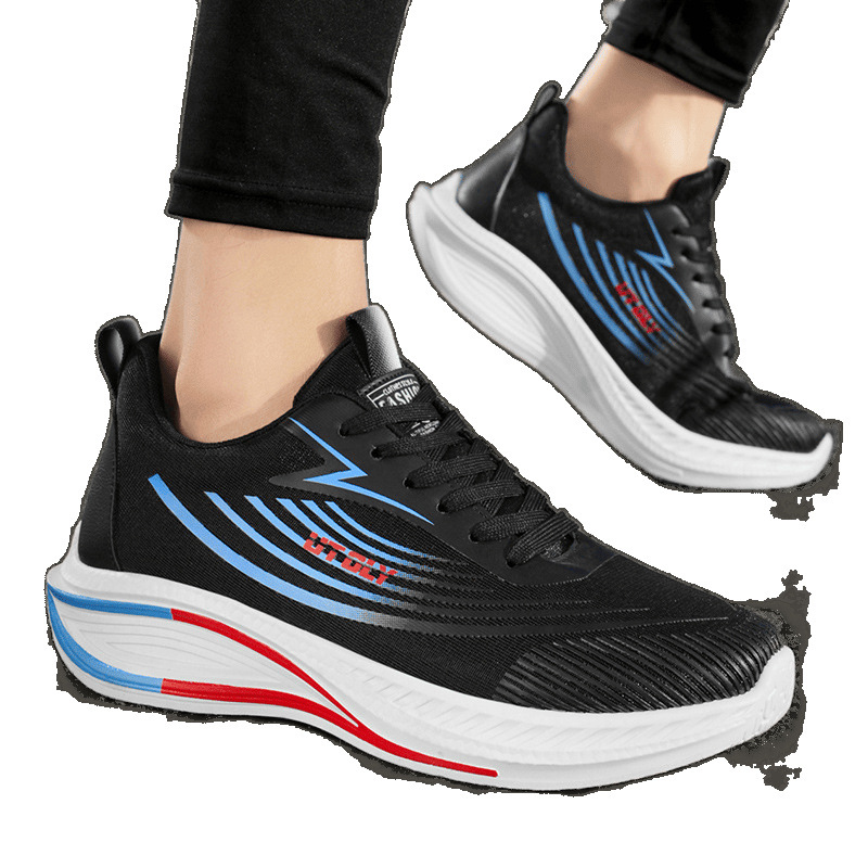 2025 primavera y verano nuevos zapatos deportivos casuales zapatos de malla para correr para jóvenes transpirables