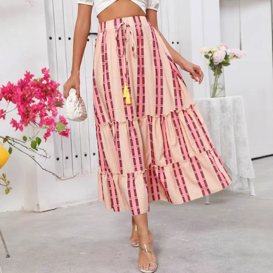 Cross-border Foreign Trade European And American Women's Clothing 2025 Summer Bohemian Beach Holiday Style Large_ecoleips.com