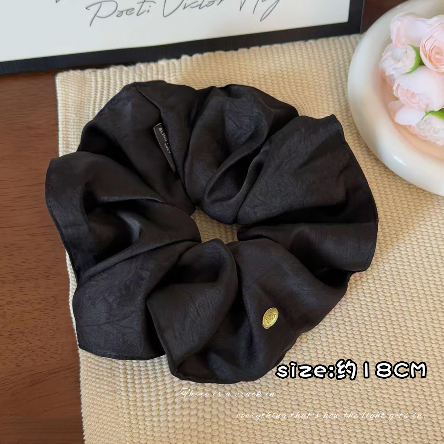 Anillo de cabello de intestino grande coreano para mujeres de alto nivel toallas cuadradas cuerdas de cabello de alta elasticidad y elásticas duraderas flojas flojas