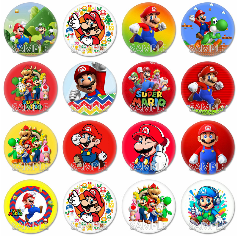 Cross-Border Supply Super Mario Badges Mario Emblem Anime Game Cartoon Merchandise Pins Cross-Border Supply Super Mario Badges Mario Emblem Anime Game Cartoon Merchandise Pins