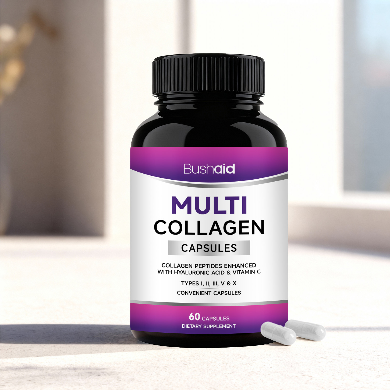 BUSHAID 胶原肽养护胶囊 日常呵护关节滋润指甲柔顺发丝多效护理