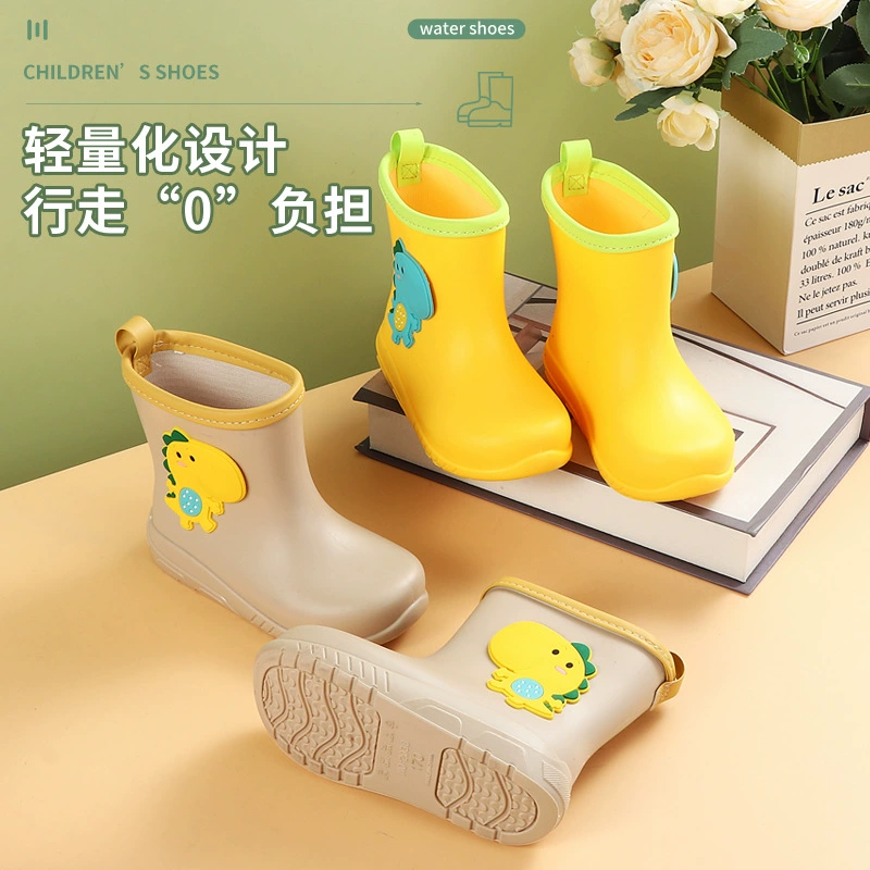 Новые детские непромокаемые сапоги для мальчиков и девочек, детские нескользящие непромокаемые сапоги, водная обувь для мальчиков, модели для девочек в детском саду, износостойкие и симпатичные.
