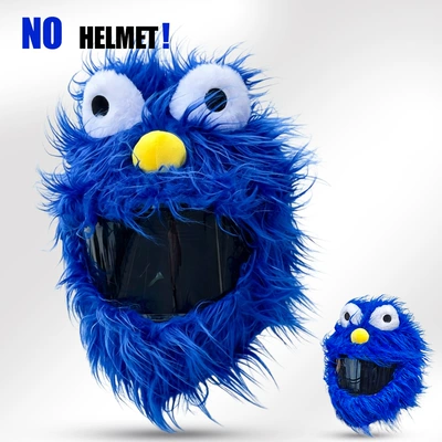 Dəbilqə (Kaska) aksesuarları | Head Accessories Motorcycle Unicorn - blue-long-haired-big-eyes