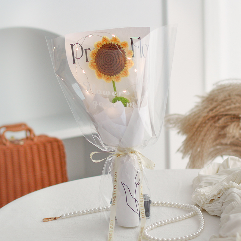 Ramo Tejido a Mano de Simulación, Empaque Elegante, Regalo Festivo, al por Mayor